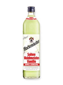 Das Foto einer Flasche Sahne Waldmeister-Vanille