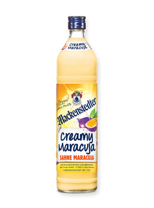 Das Foto einer Flasche Creamy Maracuja
