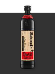 Das Foto einer Flasche Dark